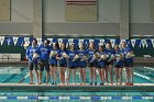 Swimming Senior Day  Wheaton College Women's Swimming & Diving seniors were honored on Senior Day prior to the team’s duel meet against Babson, January 11, 2020. - Photo By: KEITH NORDSTROM : Wheaton, Swimming, Senior Day